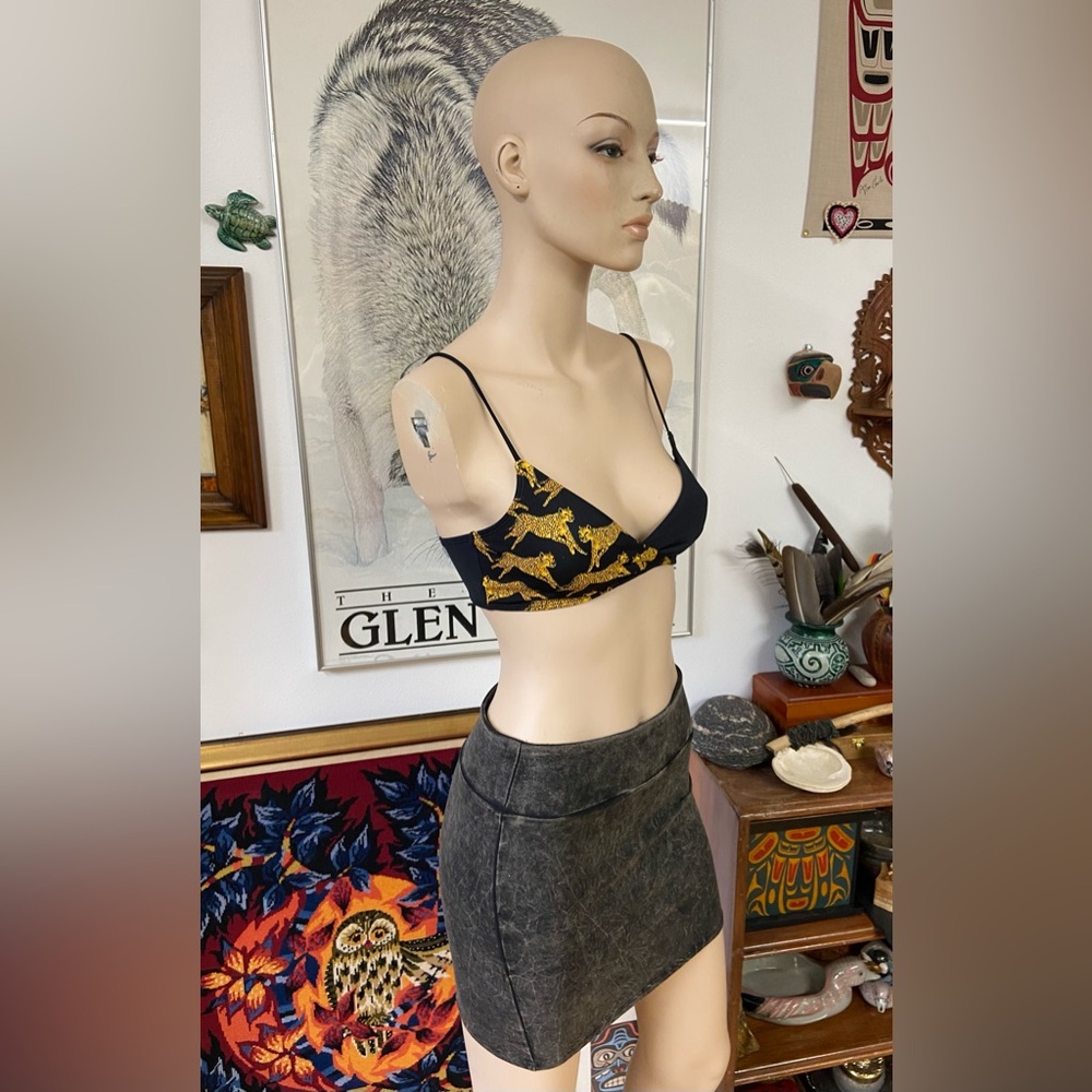 Jumping Leopards Bikini Top